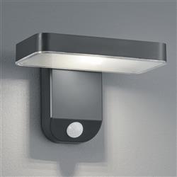 Esquel LED Solar Powered IP44 Anthracite Outdoor Wall Light R22261142
