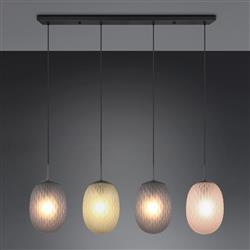 Facette Multicoloured Four Light Ceiling Pendant 364200417