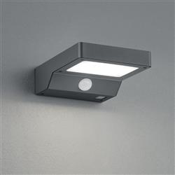 Fomosa IP44 Outdoor Anthracite Solar Wall Powered Light R22281142