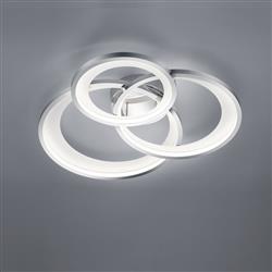 Granada 3-Light Chrome LED Ceiling Fitting 673810306