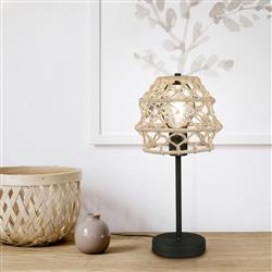 Hive Black And Natural Hemp Table Lamp R51681036
