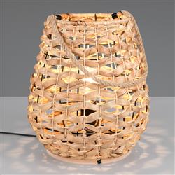 Jean Black And Natural Bamboo Table Lamp R56221036