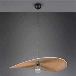 Laurine 780mm Brown And Black Ceiling Pendant R36161926