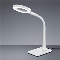 Lupo White Magnifier LED Desk Lamp 527290101