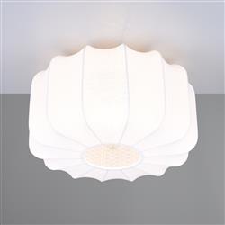 Madeline 400mm Black and White Flush Ceiling Fitting R61971901