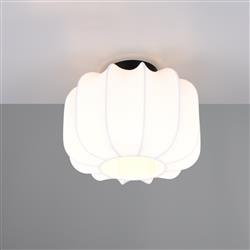 Madeline 250mm Black and White Flush Ceiling Fitting R61971001