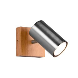 Marley Wall Or Ceiling Single Wood Spot Light
