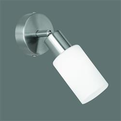 Mars Matt Nickel and White Glass Spotlight R80011007