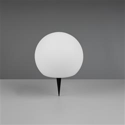 Melo Small Black And White RGBW LED Globe Outdoor Spike Light R55326101