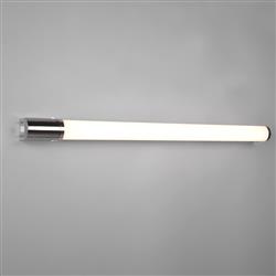 Piera LED IP44 Medium Chrome And White Bathroom Shaver Light 284077906