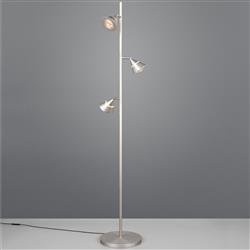 Romeo 3-Light Matt Nickel CCT LED Floor Lamp 437010307
