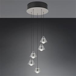 Romeo 5-Light Rise and Fall CCT LED Pendant