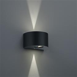 Rosario LED IP44 Matt Rounded Outdoor Wall Light 