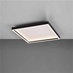 Rotonda Square Matt Black Flush Mounted Fitting R64502932