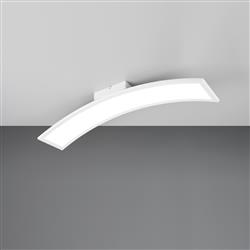 Sigma LED Matt Finished And Opal Diffuser Curved Semi Flush Fitting
