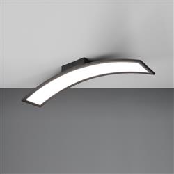 Sigma LED Matt Finished And Opal Diffuser Curved Semi Flush Fitting