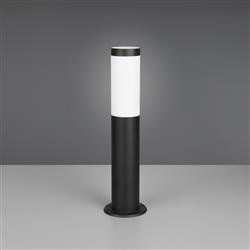 Trioto IP44 Small Black And White Outdoor Post Lamp