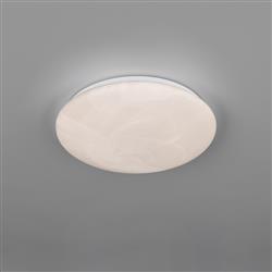 Umbria 280mm LED White Alabaster effect Flush Ceiling Light R64631101