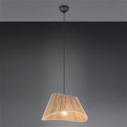 Valerie Black and Natural Jute Ceiling pendant R31881036