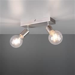 Vannes Matt Nickel 2 Light Spotlight R80182007