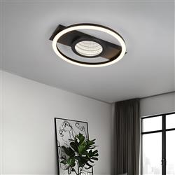 Wheeler LED Matt White And Opal Diffuser Round Flush Fitting