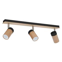 Baron Triple Natural Wood Spotlights