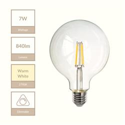 125MM 2700K E27 Dimmable LED Globe MLDGL1257ES/WW