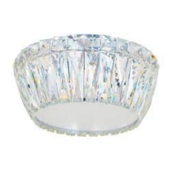 Aurora 3-Light Crystal And Chrome Flush Fitting AUR03FLCH