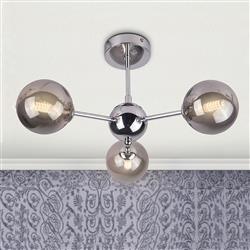 Barbara Semi-Flush 3-Arm Ceiling Light