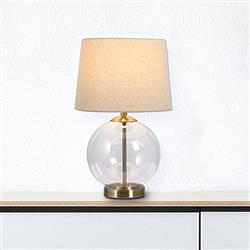Lewis Table Lamp with Cream Shade