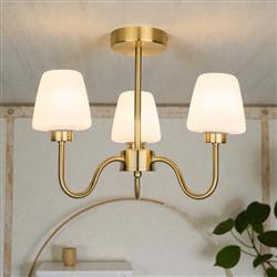 Marina Triple IP44 Bathroom Ceiling Light