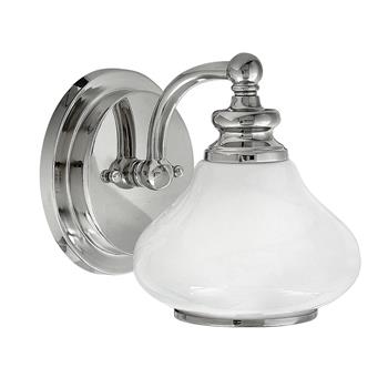 Ainsley Polished Chrome Bathroom IP44 Wall Light HK-AINSLEY1-BATH