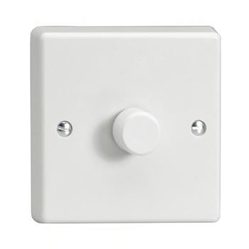 White 400 Watt Rotary Dimmer Switch HQ3W