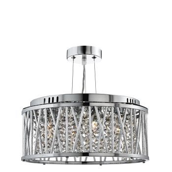 Elise Three Light Crystal Ceiling Fitting 8333-3CC
