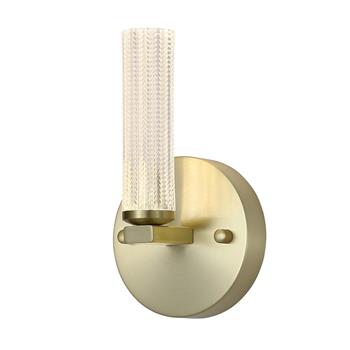 Aberdeen IP44 Bathroom LED Satin Brass Wall Light 10371SB