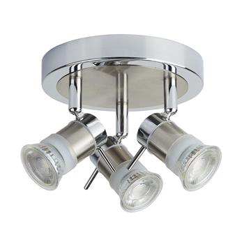 Aries Triple IP44 Ceiling Spotlights 7443CC-LED