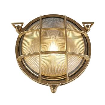 Bulkhead IP64 Outdoor Solid Brass Round Wall Or Ceiling Light 30361PB