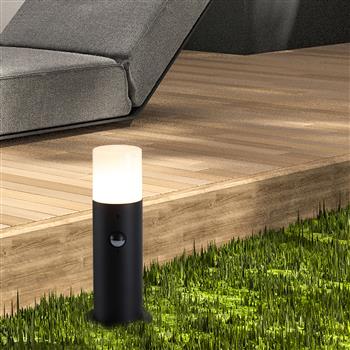 Colorado 300mm IP44 PIR Black Outdoor Bollard 39240BK-300PIR