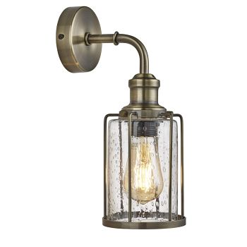 Pipes Antique Brass Wall Light 1261AB