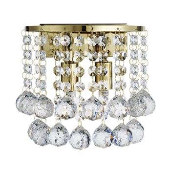 Hanna Gold Crystal Double Wall Light 2402-2GO
