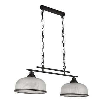 Highworth Black Two Bar Pendant 3592-2BK