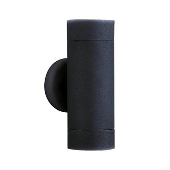 Metro Black IP44 Up/Down Exterior Wall Light 6009-2BK-LED