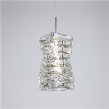 Modena LED Chrome And Crystal Ceiling Pendant 65811CC
