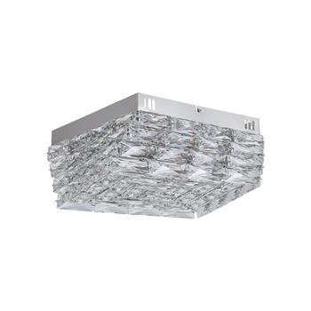 Modena LED Chrome And Crystal Flush Ceiling Fitting 65810-420CC