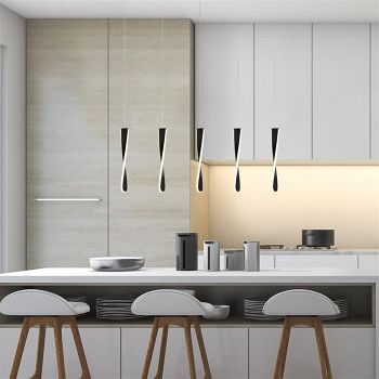 Paddlet Black LED 5 Bar Pendant 8675-5BK
