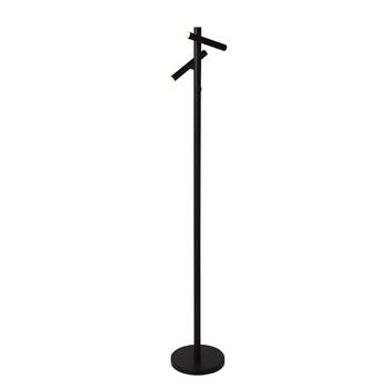 Rechargable LED Black Two Light Floor Lamp 10460BK