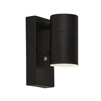 Rochester Single Dusk Till Dawn Black Outdoor Spotlight 14601BK
