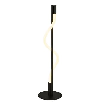 Serpent LED Snaked Strip Matt Black & Opal Table lamp 57212BK