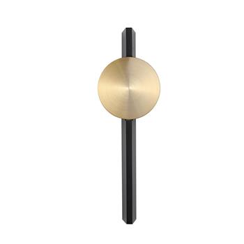 Shield Sand Black And Gold Metal LED Wall Light 44861GO