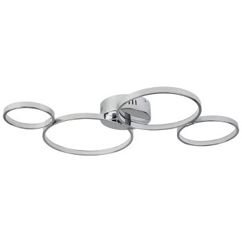 Solexa Chrome LED Semi Flush Ceiling Light 2004-4cc